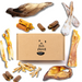Marvellous Meaty Box for Dogs sits on a white background
