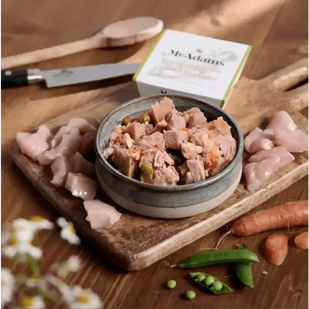 Mcadams Free Range Chicken with Garden Vegetables - Natural Wet Dog Food | Pet Shop