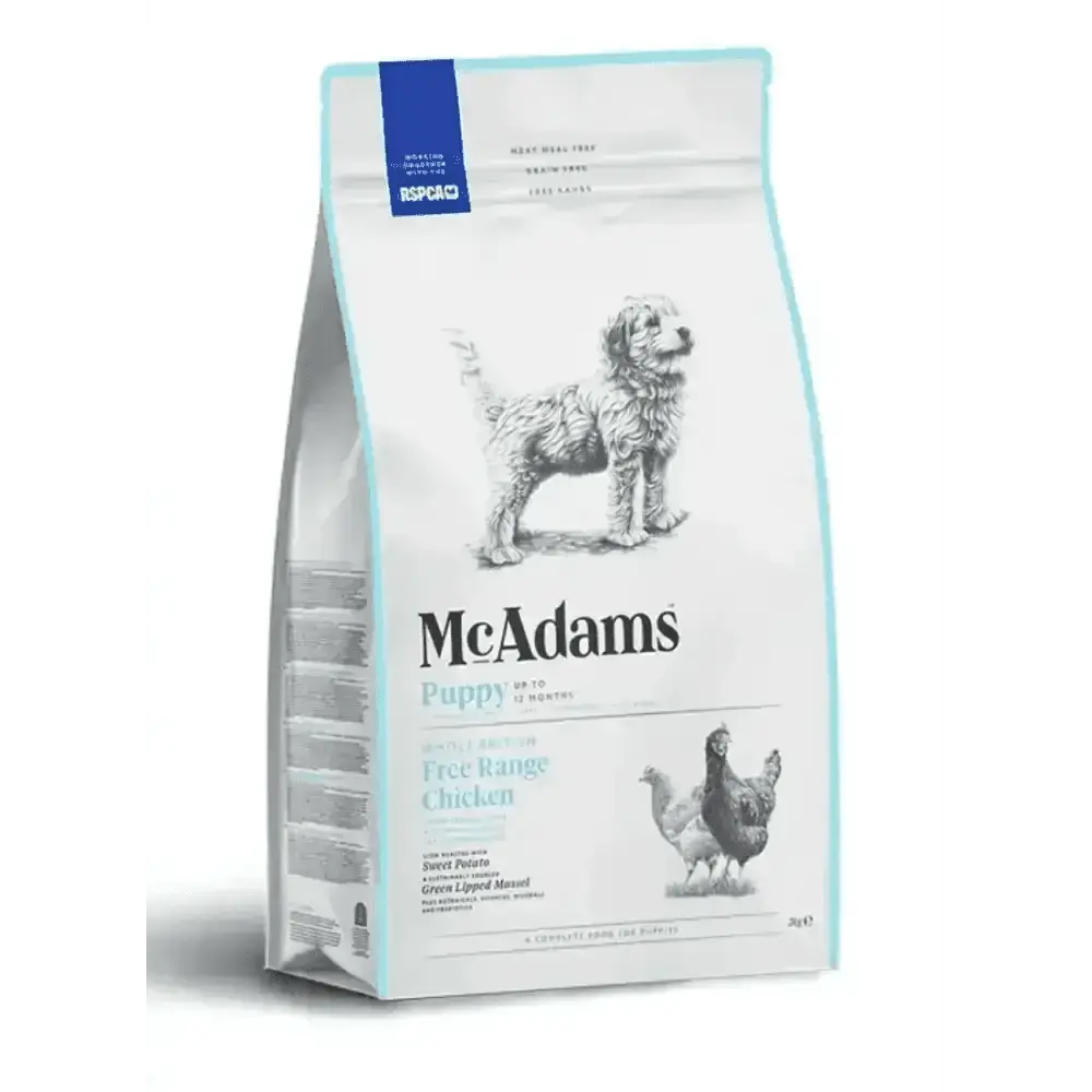 McAdams Free-Range Chicken Puppy Food Bag with British Free-Range Chicken