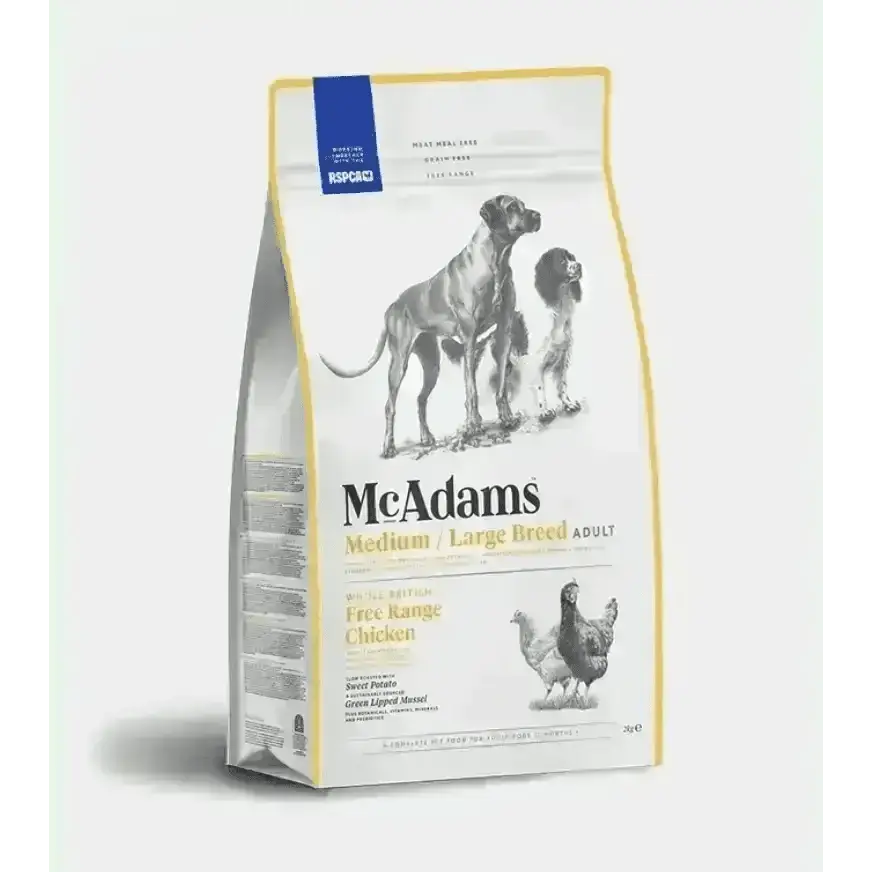Mcadams Medium/ Large Breed Free Range Chicken - Natural Dry Dog Food | Pet Shop