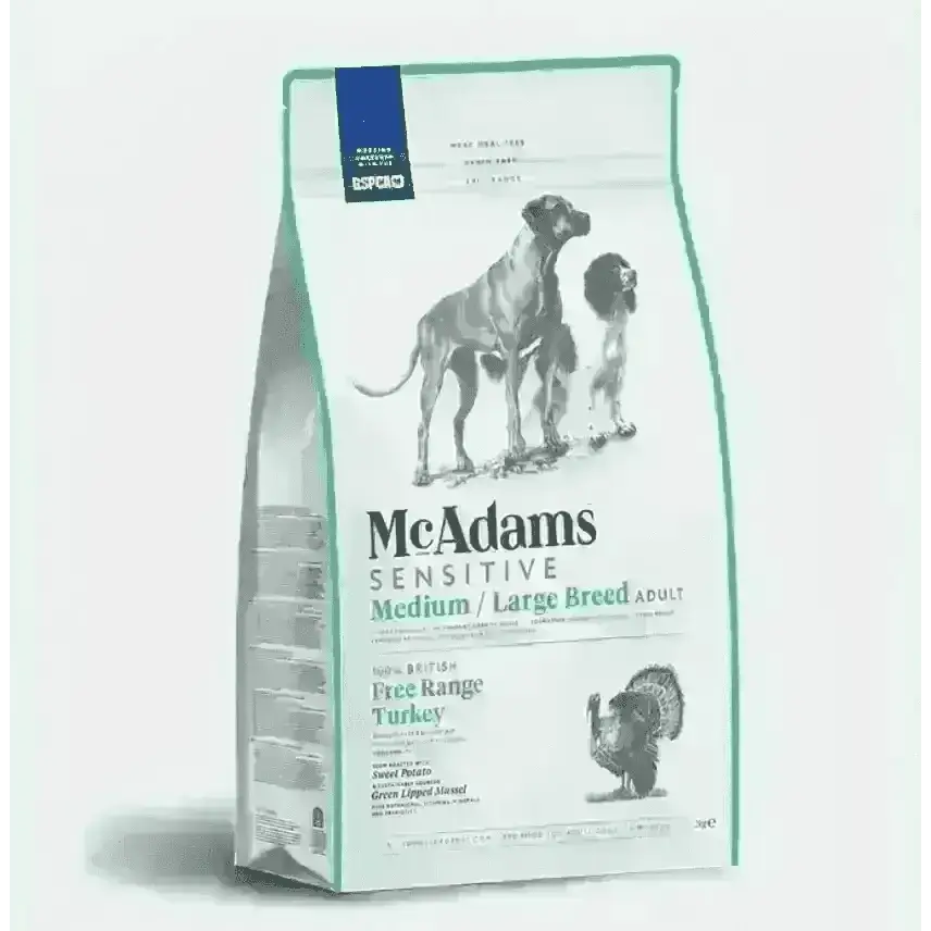 Mcadams Medium/large Breed Free Range Turkey - Natural Dry Dog Food | Pet Shop