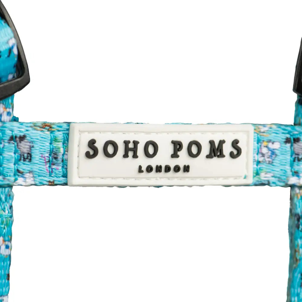 Moomins Blue Holiday Dogs H-Harness by Soho Poms - Dog Harnesses