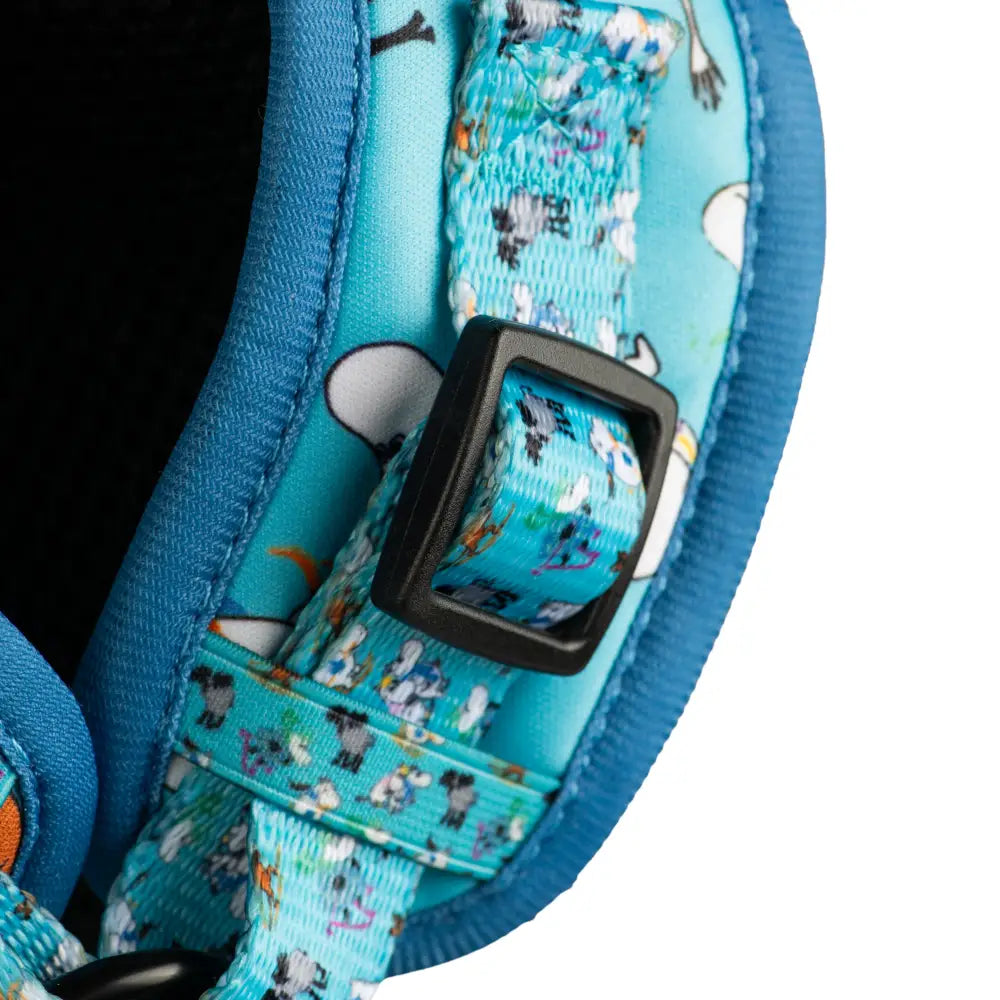 Moomins Blue Holiday Dogs Padded Harness by Soho Poms - Dog Harnesses