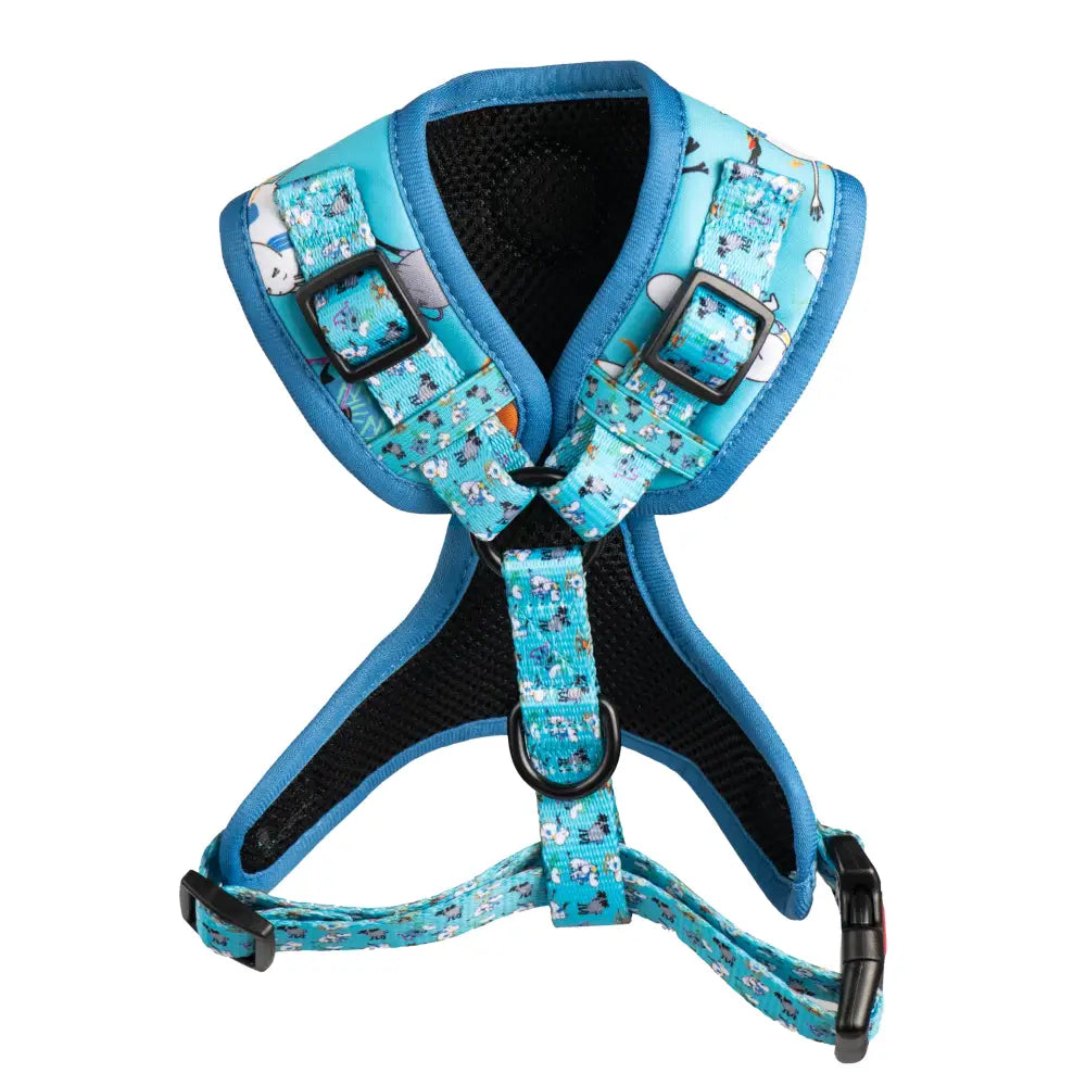 Moomins Blue Holiday Dogs Padded Harness by Soho Poms - Dog Harnesses