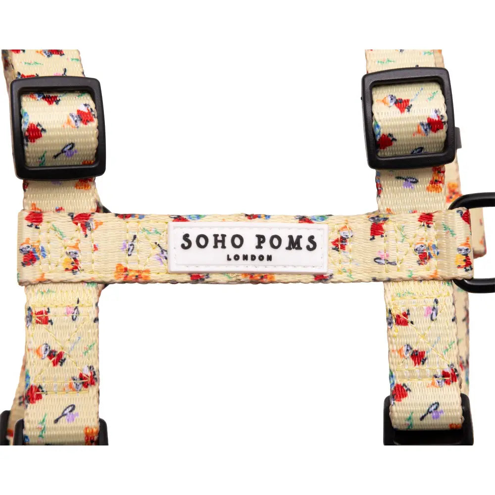 Moomins Yellow Sunrise Dogs H-Harness by Soho Poms - Dog Harnesses