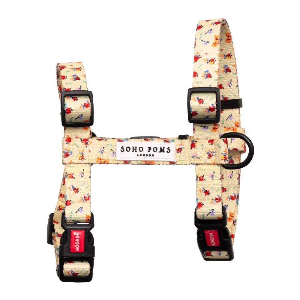 Moomins Yellow Sunrise Dogs H-Harness by Soho Poms - Dog Harnesses