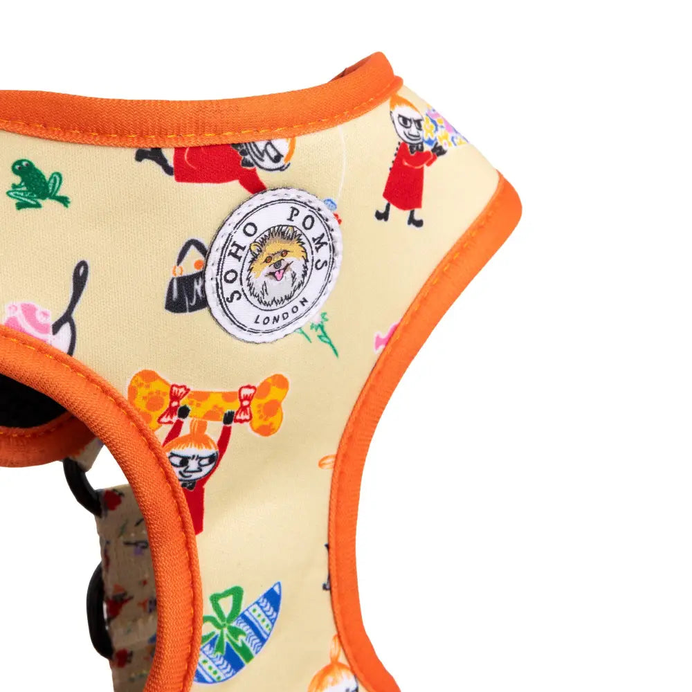 Moomins Yellow Sunrise Dogs Padded Harness by Soho Poms - Dog Harnesses