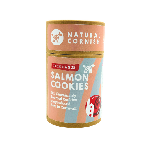 Natural Cornish Salmon & Potato Cookies - 85g Pouch - Natural Treats For Dogs