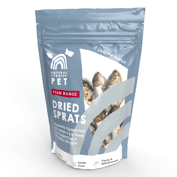 Dried sprats dog treats best sale