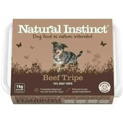 1kg Natural Instinct Beef Green Tripe Dog Food Package for healthy digestion
