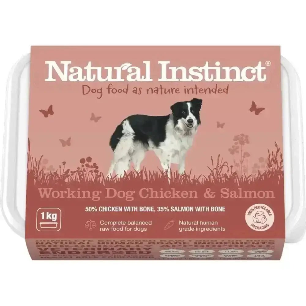Natural Instinct Working Dog Chicken and Salmon 1kg Raw Food