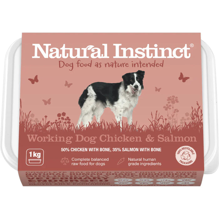 Natural Instinct Working Dog Chicken & Salmon - Natural Raw Dog Food