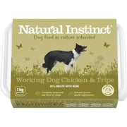 Natural Instinct Working Dog Chicken and Tripe 1kg Tray