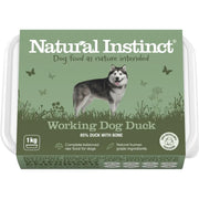 Natural Instinct Working Dog Duck raw food 1kg package