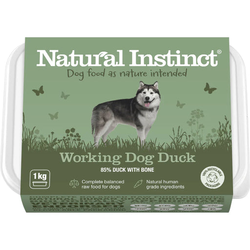 Natural Instinct Working Dog Duck - Natural Raw Dog Food