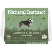 Natural Instinct Working Dog Duck raw food 1kg package