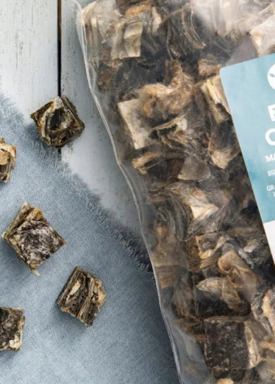 natural pet shop white fish cubes for dogs