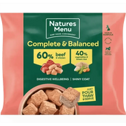Natures Menu 60/40 beef chicken dog food with brown rice and vegetables