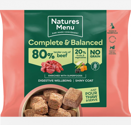 80/20 Beef with Superfoods for Adult Dogs | Natural complete raw food for dogs