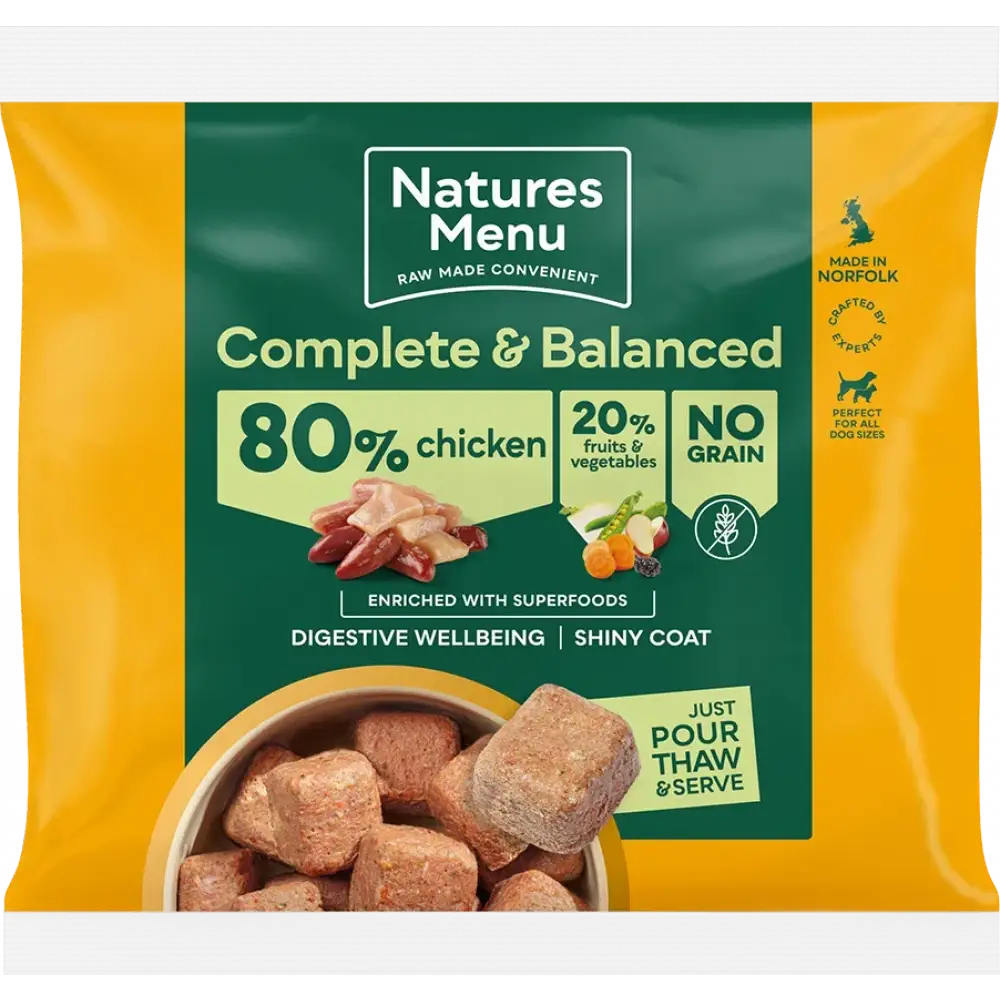 80/20 Chicken with Superfoods for Adult Dogs | Natural complete raw meals for dogs
