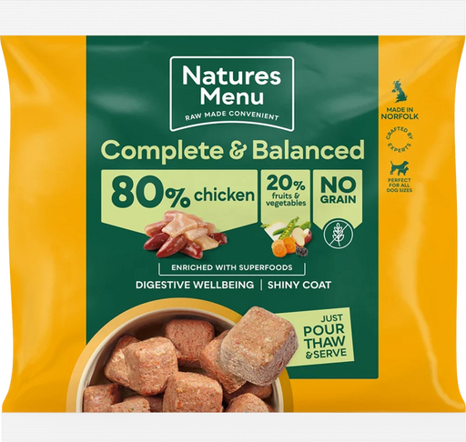 80/20 Chicken with Superfoods for Adult Dogs | Natural complete raw meals for dogs