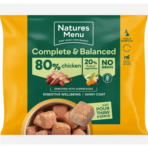80/20 Chicken with Superfoods for Adult Dogs | Natural complete raw meals for dogs