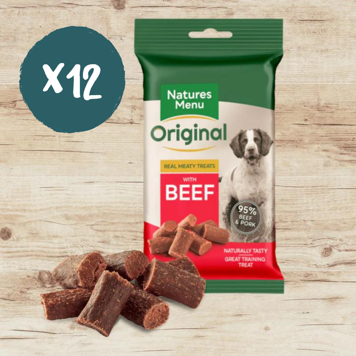 Natures Menu Beef Mini Treats x 12 - Natural Treats For Dogs