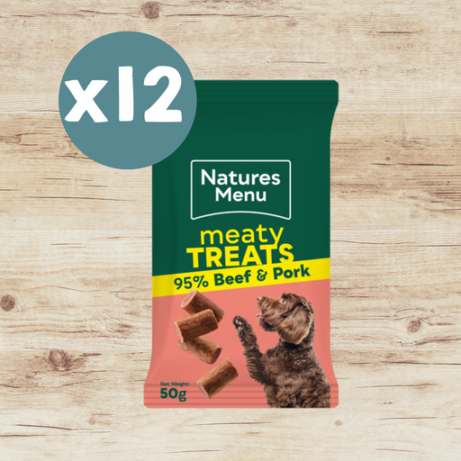 Natures Menu Beef Mini Treats x 12 - Natural Treats For Dogs