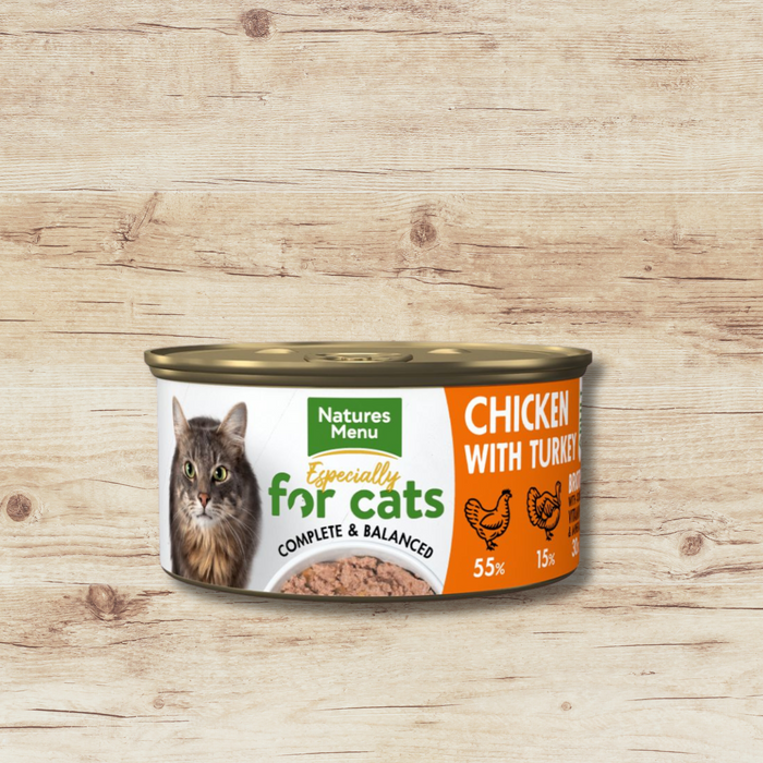 Natures Menu Especially For Cats Can Chicken & Turkey for Cats 85g