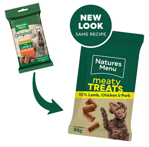 Natures Menu Chicken & Lamb Mini Treats - Natural Treats For Dogs