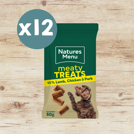 Natures Menu Chicken & Lamb Mini Treats x 12 - Natural Treats For Dogs