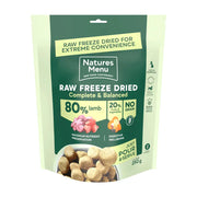 Natures Menu freeze dried dog food: 80/20 lamb pouch, 250g