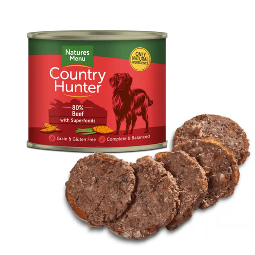 Natures Menu Country Hunter Dog Food Beef with Superfoods Can - Natural Wet Dog Food