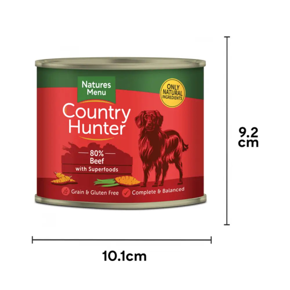 Natures Menu Country Hunter Dog Food Beef with Superfoods Can - Natural Wet Dog Food