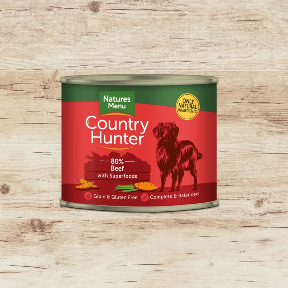 Natures Menu Country Hunter Dog Food Beef Can with Nutritious Blend