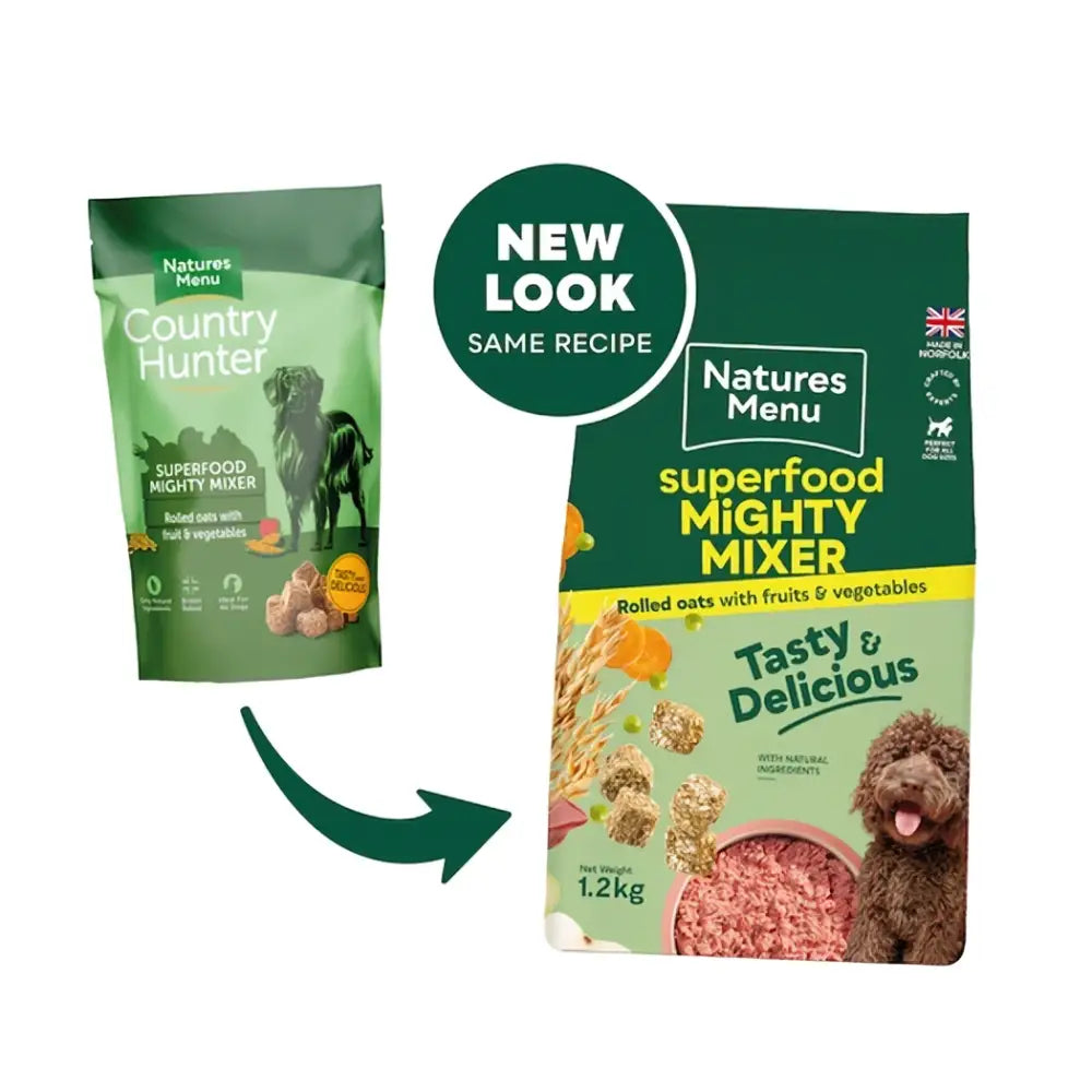 Natures Menu Country Hunter Dog Superfood Mighty Mixer 1.2kg - Natural Raw Food | Pet Shop
