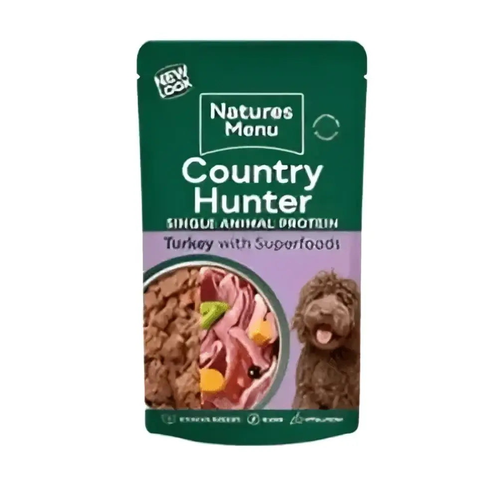 Natures Menu Country Hunter Farm Reared Turkey Dog Food Pouch