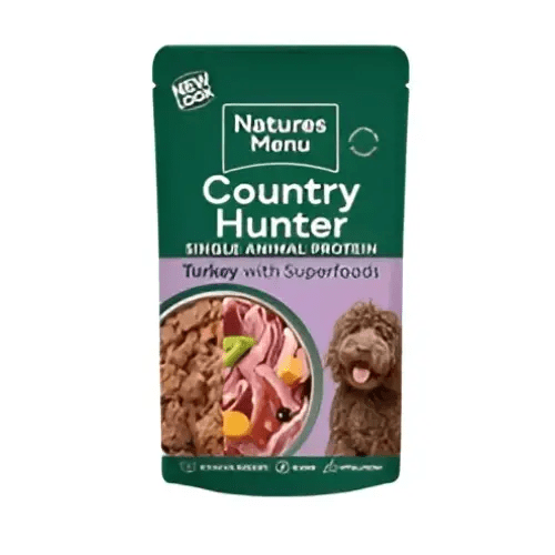 Natures Menu Country Hunter Farm Reared Turkey Dog Food Pouch