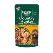 Natures Menu Country Hunter Free Range Chicken Wet Dog Food Pouches - Natural Wet Dog Food