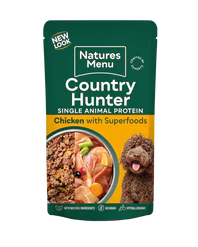 Natures Menu Country Hunter Free Range Chicken Wet Dog Food Pouches - Natural Wet Dog Food