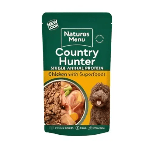 Natures Menu Country Hunter free range chicken wet dog food pouch
