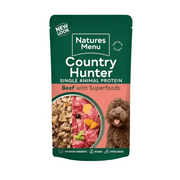 Natures Menu Country Hunter Grass Grazed Beef Dog Food Pouches