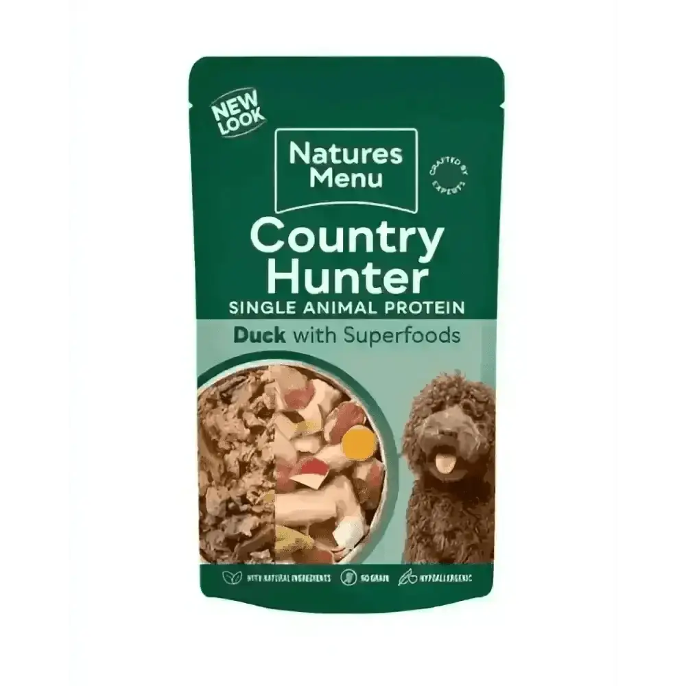 Natures Menu Country Hunter Succulent Duck Wet Dog Food Pouch
