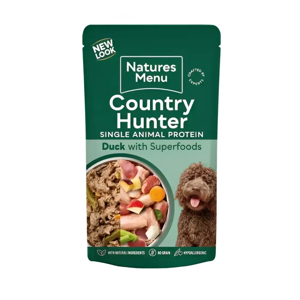 Natures Menu Country Hunter Succulent Duck Wet Dog Food Pouch