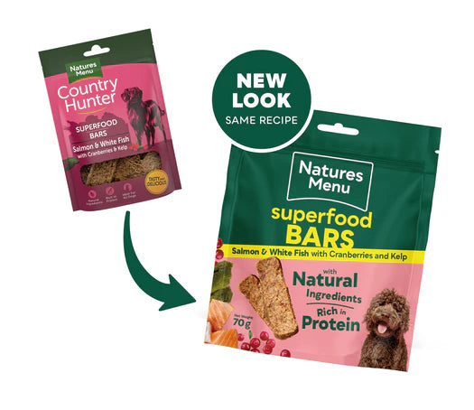 Natures Menu Country Hunter Superfood Bars - Natural Treats For Dogs