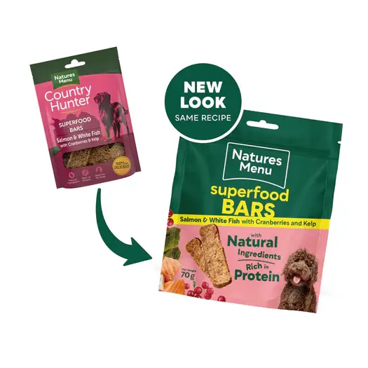 Natures Menu Country Hunter Superfood Bars - Natural Treats For Dogs