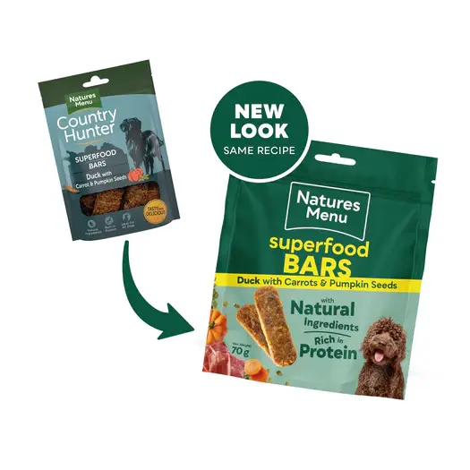 Natures Menu Country Hunter Superfood Bars - Natural Treats For Dogs