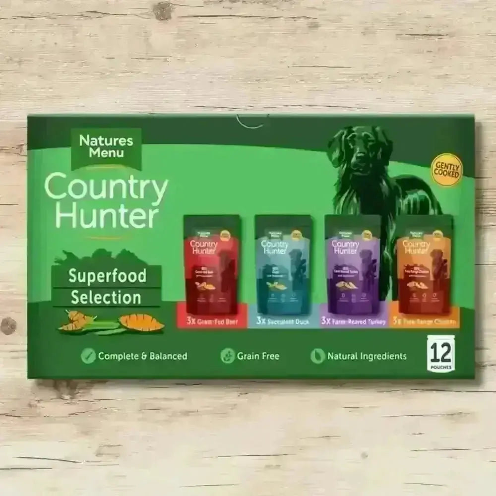 Natures Menu Country Hunter Superfood Dog Food Box with Zinc Sulphate Monohydrate