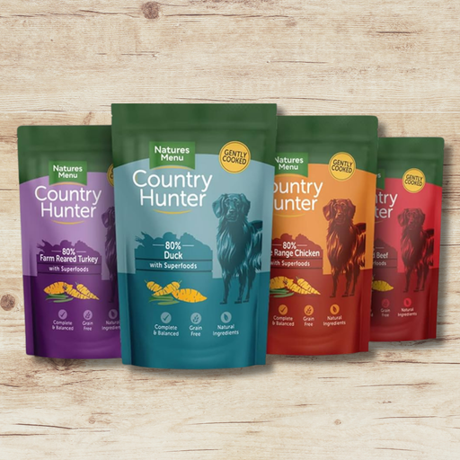 Natures Menu Country Hunter Superfood Selection for Dogs x12 Pouches - Natural Wet Dog Food