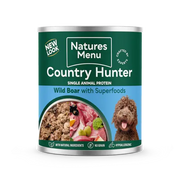 Natures Menu Country Hunter Wild Boar Can - Natural Wet Dog Food